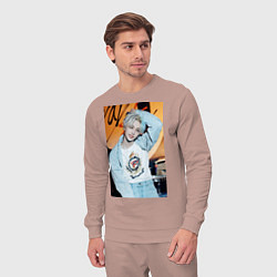 Костюм хлопковый мужской Felix Circus, цвет: пыльно-розовый — фото 2