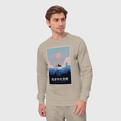 Костюм хлопковый мужской Kikis delivery service poster, цвет: миндальный — фото 2