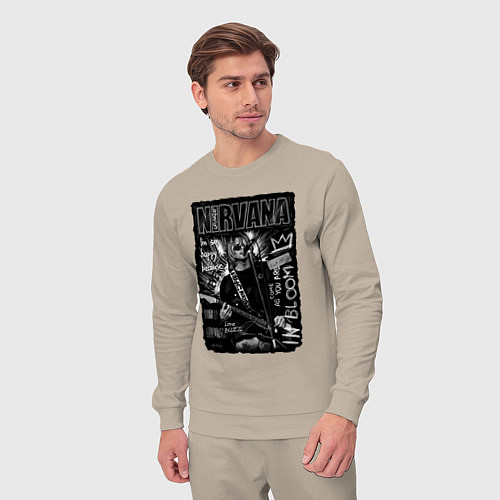 Мужской костюм Nirvana grunge 2022 / Миндальный – фото 3