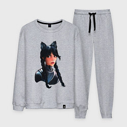 Мужской костюм Чёрная кошка Уэнсдэй