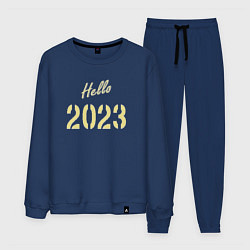 Костюм хлопковый мужской Hello 2023, цвет: тёмно-синий