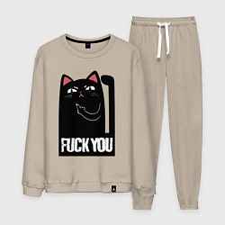 Мужской костюм Black cat - fuck you