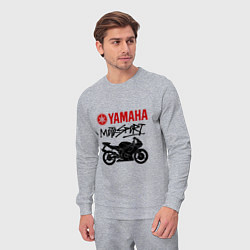 Костюм хлопковый мужской Yamaha - motorsport, цвет: меланж — фото 2