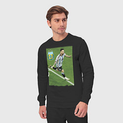 Костюм хлопковый мужской Argentina - Lionel Messi - world champion, цвет: черный — фото 2