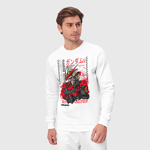Мужской костюм MBF-P02 Gundam astray red frame poster / Белый – фото 3