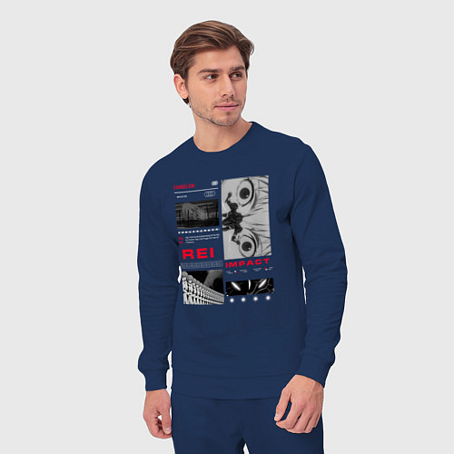 Мужской костюм Evangelion Рей Аянами / Тёмно-синий – фото 3