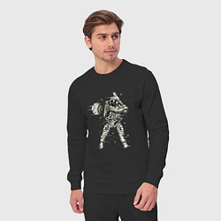 Костюм хлопковый мужской Космический бейсбол Space Baseball, цвет: черный — фото 2