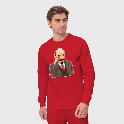 Мужской костюм Ленин смеётся / Красный – фото 3