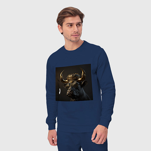 Мужской костюм Король полей - бык / Тёмно-синий – фото 3