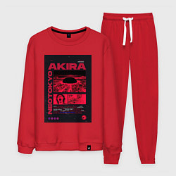 Костюм хлопковый мужской Akira poster, цвет: красный