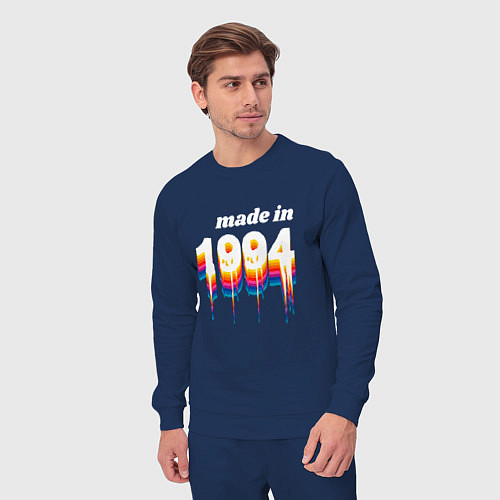 Мужской костюм Made in 1994 liquid art / Тёмно-синий – фото 3