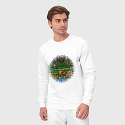 Костюм хлопковый мужской Contra, цвет: белый — фото 2