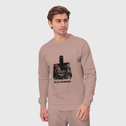 Костюм хлопковый мужской Old school gamer, цвет: пыльно-розовый — фото 2