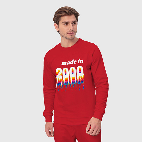 Мужской костюм Made in 2000 liquid art / Красный – фото 3