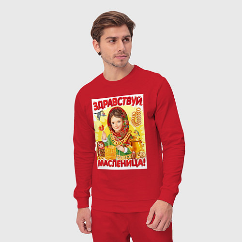 Мужской костюм Масленица / Красный – фото 3