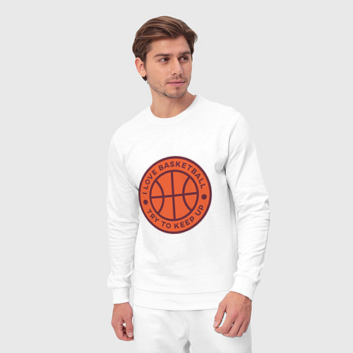 Мужской костюм Love basketball / Белый – фото 3