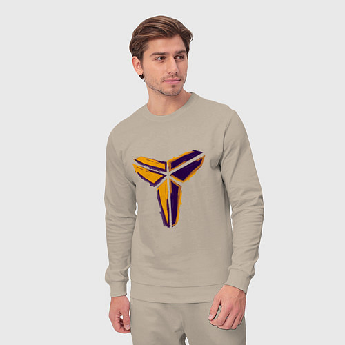 Мужской костюм Kobe logo / Миндальный – фото 3