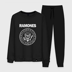 Костюм хлопковый мужской Ramones Blitzkrieg Bop, цвет: черный