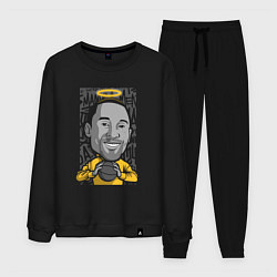 Костюм хлопковый мужской Kobe angel, цвет: черный