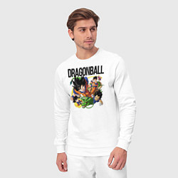 Костюм хлопковый мужской Гоку из Dragonball, цвет: белый — фото 2