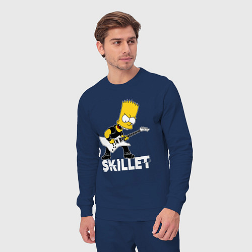 Мужской костюм Skillet Барт Симпсон рокер / Тёмно-синий – фото 3