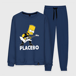 Костюм хлопковый мужской Placebo Барт Симпсон рокер, цвет: тёмно-синий