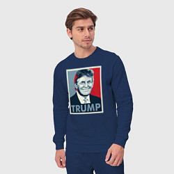 Костюм хлопковый мужской Trump, цвет: тёмно-синий — фото 2