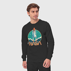 Костюм хлопковый мужской NASA Ship, цвет: черный — фото 2