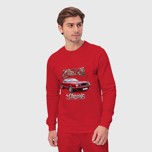 Мужской костюм Маслкар Ford Mustang / Красный – фото 3