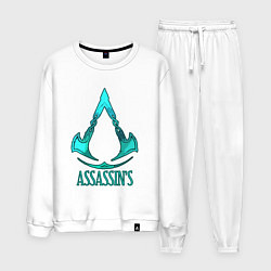Костюм хлопковый мужской Assassins Creed art, цвет: белый
