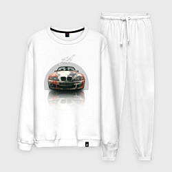 Костюм хлопковый мужской Немецкий люксовый автомобиль BMW Z4, цвет: белый