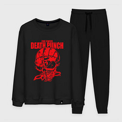 Костюм хлопковый мужской Five Finger Death Punch череп, цвет: черный