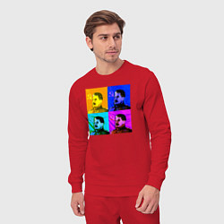 Костюм хлопковый мужской Color Stalin, цвет: красный — фото 2