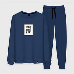 Костюм хлопковый мужской VGDRCH, цвет: тёмно-синий