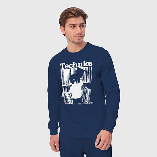 Мужской костюм Tichnics music / Тёмно-синий – фото 3