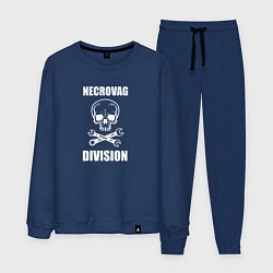 Костюм хлопковый мужской Necrovag white division, цвет: тёмно-синий