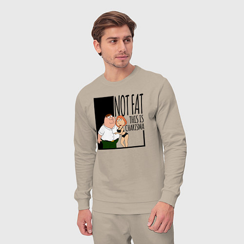 Мужской костюм Не толстый, а харизматичный Питер Гриффин / Миндальный – фото 3