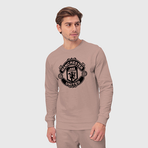 Мужской костюм Manchester United black / Пыльно-розовый – фото 3