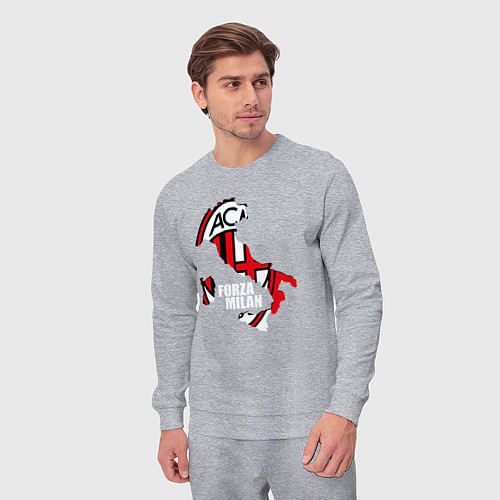 Мужской костюм Forza Milan / Меланж – фото 3