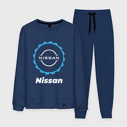 Костюм хлопковый мужской Nissan в стиле Top Gear, цвет: тёмно-синий