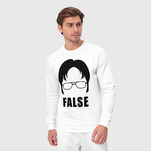 Мужской костюм Дуайт Шрут / Белый – фото 3