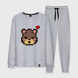 Мужской костюм Пиксельный мишка