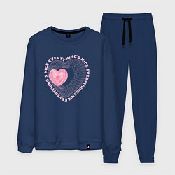 Костюм хлопковый мужской Everythings nice, цвет: тёмно-синий