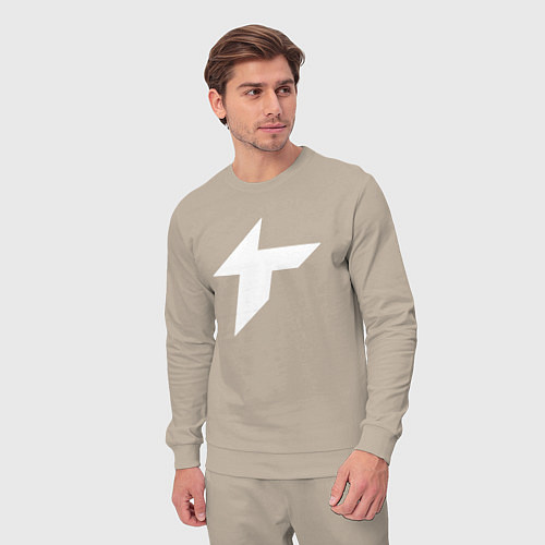 Мужской костюм Thunder awaken logo / Миндальный – фото 3