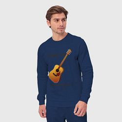 Костюм хлопковый мужской Гитара-ударный инструмент, цвет: тёмно-синий — фото 2