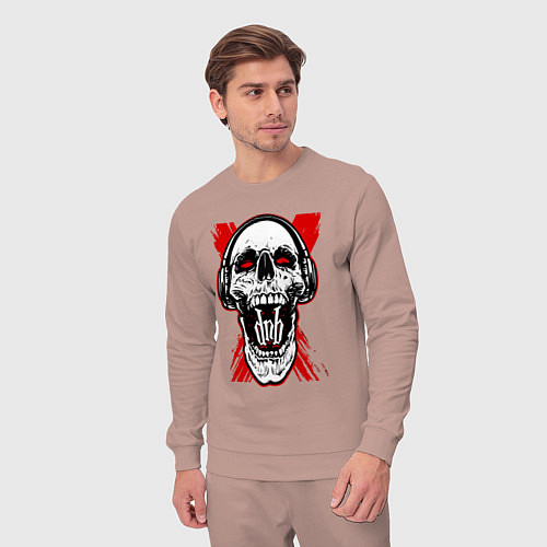 Мужской костюм DnB skull / Пыльно-розовый – фото 3