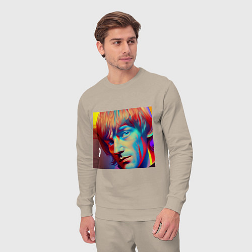 Мужской костюм Brian Jones Cartoon Glitch Art / Миндальный – фото 3