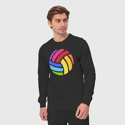 Мужской костюм Rainbow volleyball / Черный – фото 3
