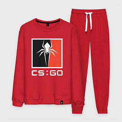 Костюм хлопковый мужской CS spider, цвет: красный