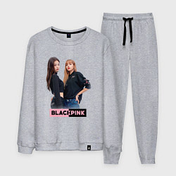 Костюм хлопковый мужской Blackpink kpop, цвет: меланж